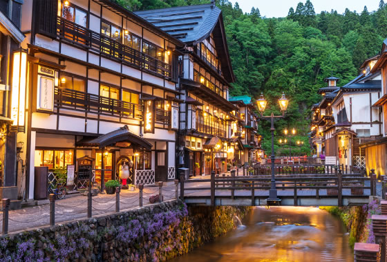 Ginzan Onsen Hot Springs